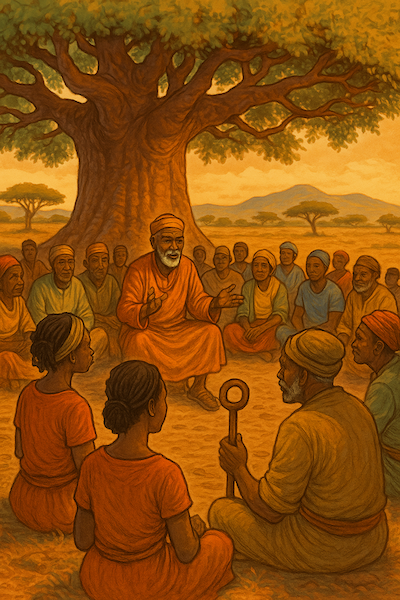 A Namibian fable: Under the Baobab